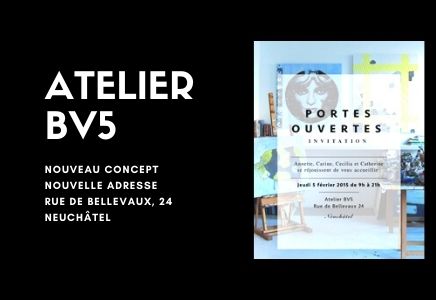 Atelier BV5, une nouvelle adresse pour 2015