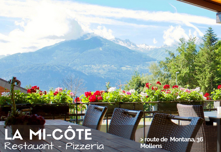 La Mi-Côte, restaurant-pizzeria à Mollens